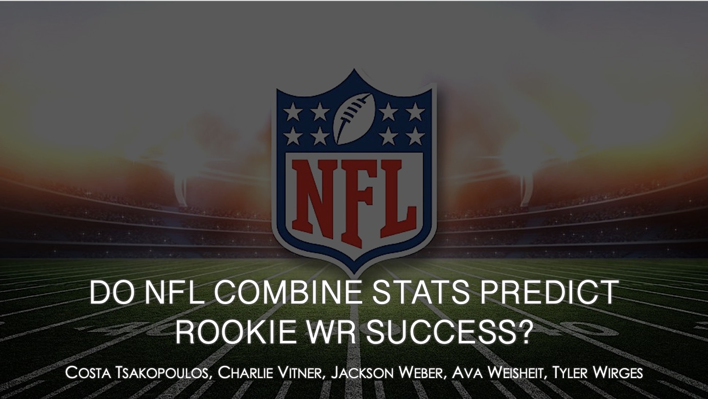 NFL Combine and rookie wide receiver performance analysis